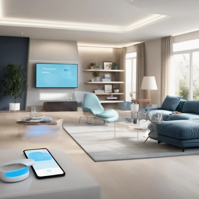 スマートハウスのリビングルーム